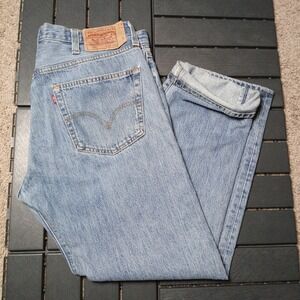 Vintage Levi's 501XX Button-Fly Shrink To Fit WashDenim Jeans Men 38x30 JD158